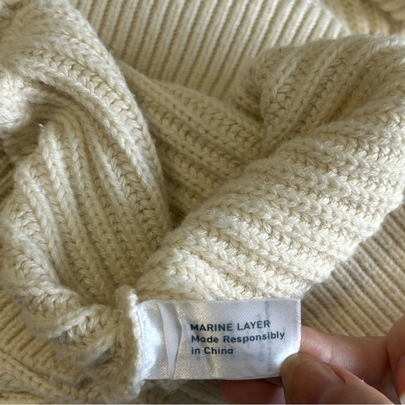 Marine Layer Cream Skyler Sweater - Picture 10 of 11